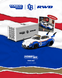 Thumbnail for Tarmac Works 1:64 RWB 993 Liberty Walk w/ Container