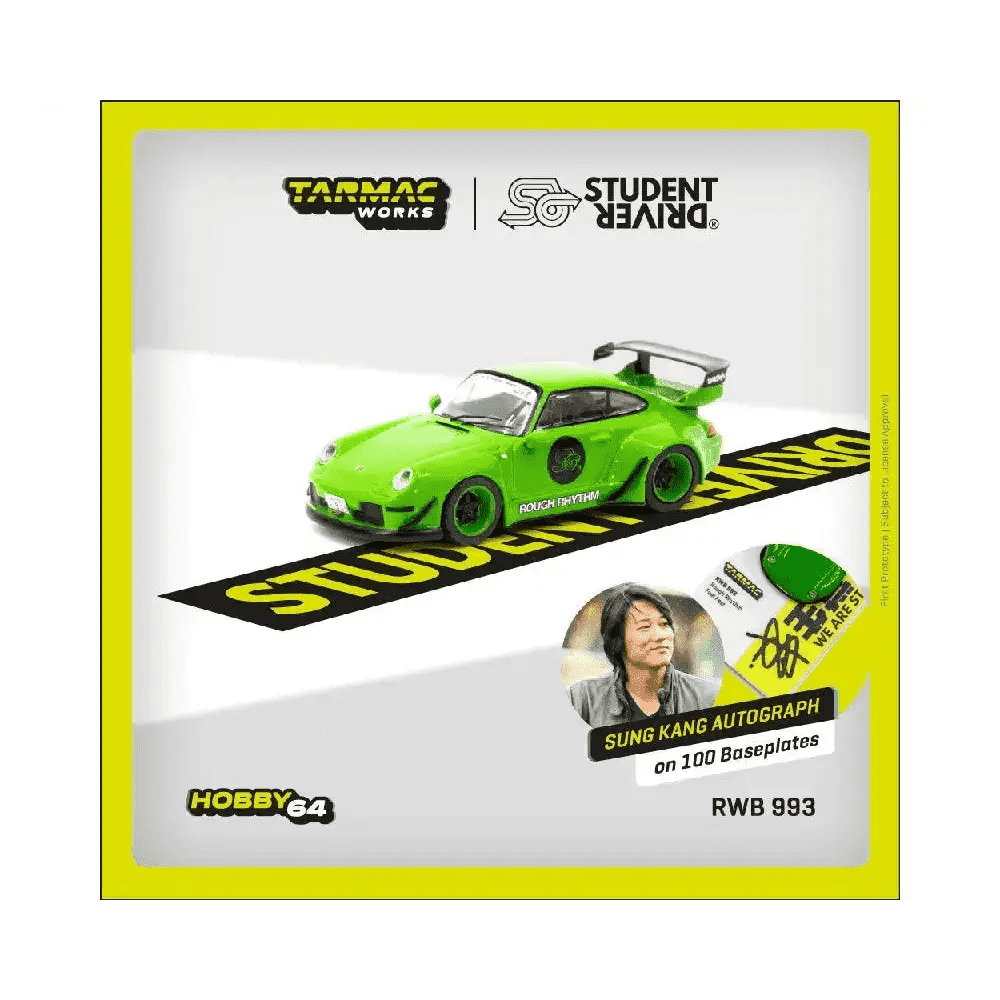 Tarmac Works 1:64 RWB 993 Rough Rhythm Fuel Fest Student Driver