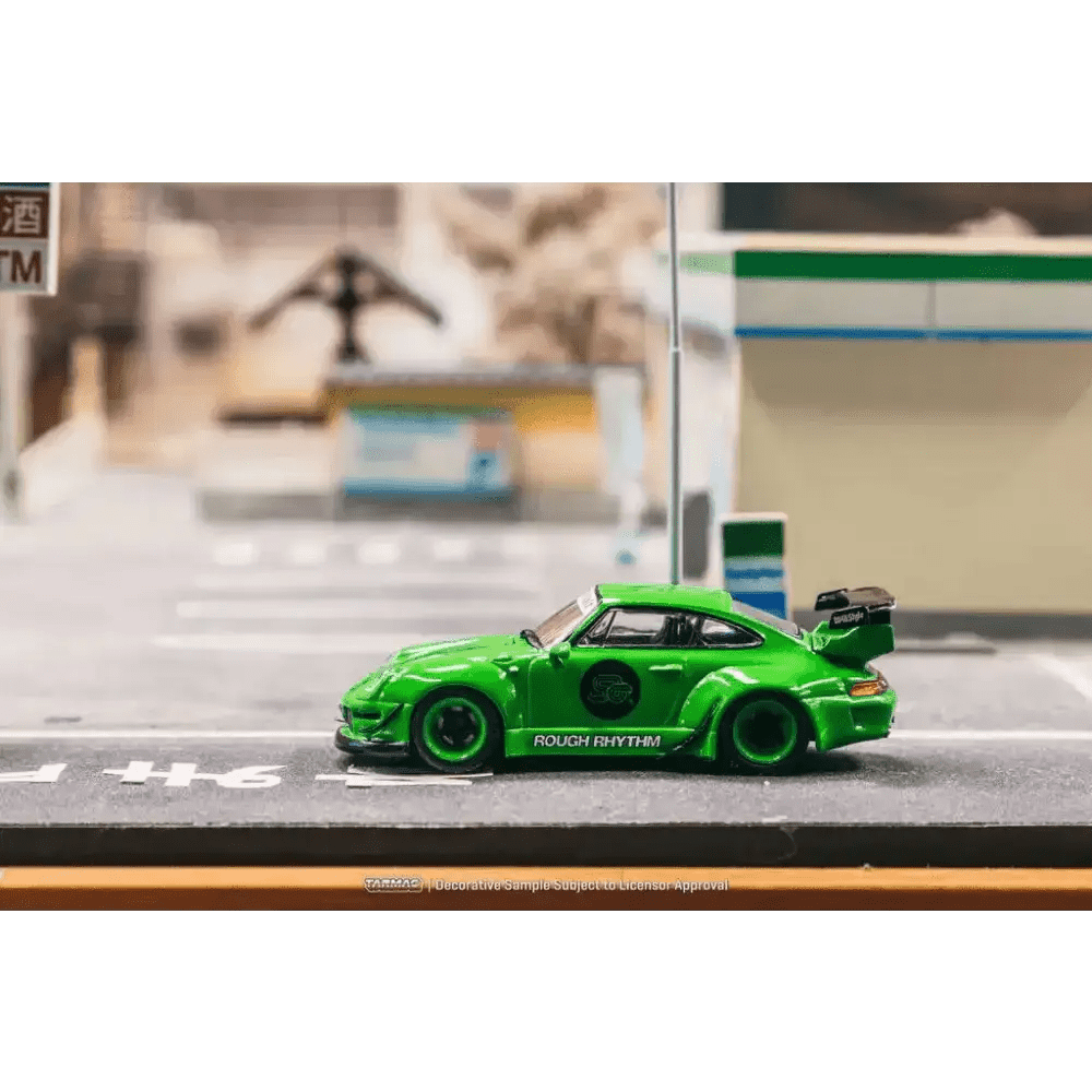 Tarmac Works 1:64 RWB 993 Rough Rhythm Fuel Fest Student Driver