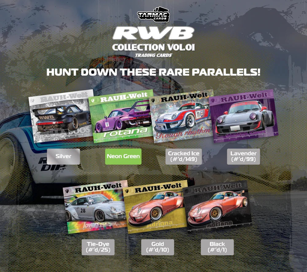 Tarmac Works 1:64 RWB Collection Vol.01-Blaster Box Trading Cards