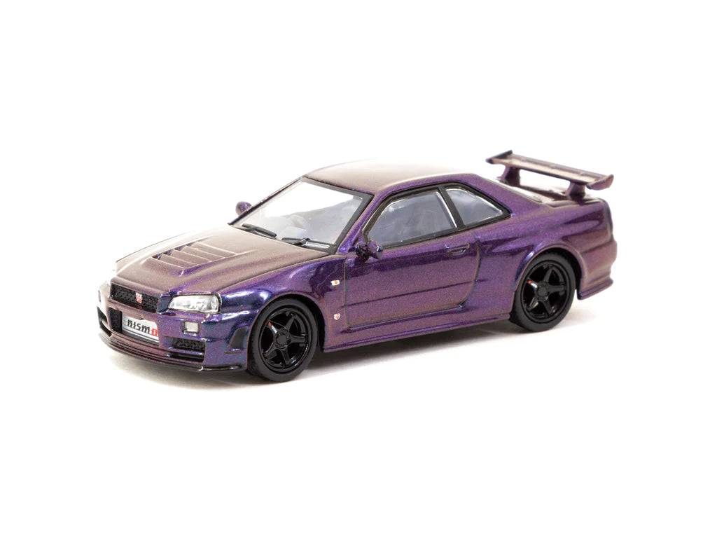 Tarmac Works 1:64 Schuco Nissan Skyline GT-R (R34) Z-tune – Midnight Purple III