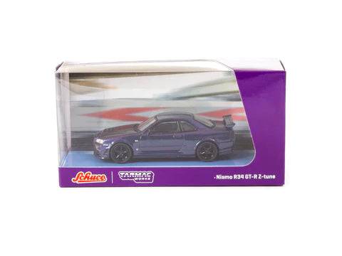 Tarmac Works 1:64 Schuco Nissan Skyline GT-R R34 Z-tune – Midnight Purple III