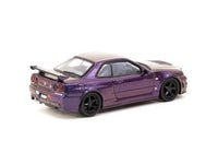 Thumbnail for Tarmac Works 1:64 Schuco Nissan Skyline GT-R R34 Z-tune – Midnight Purple III