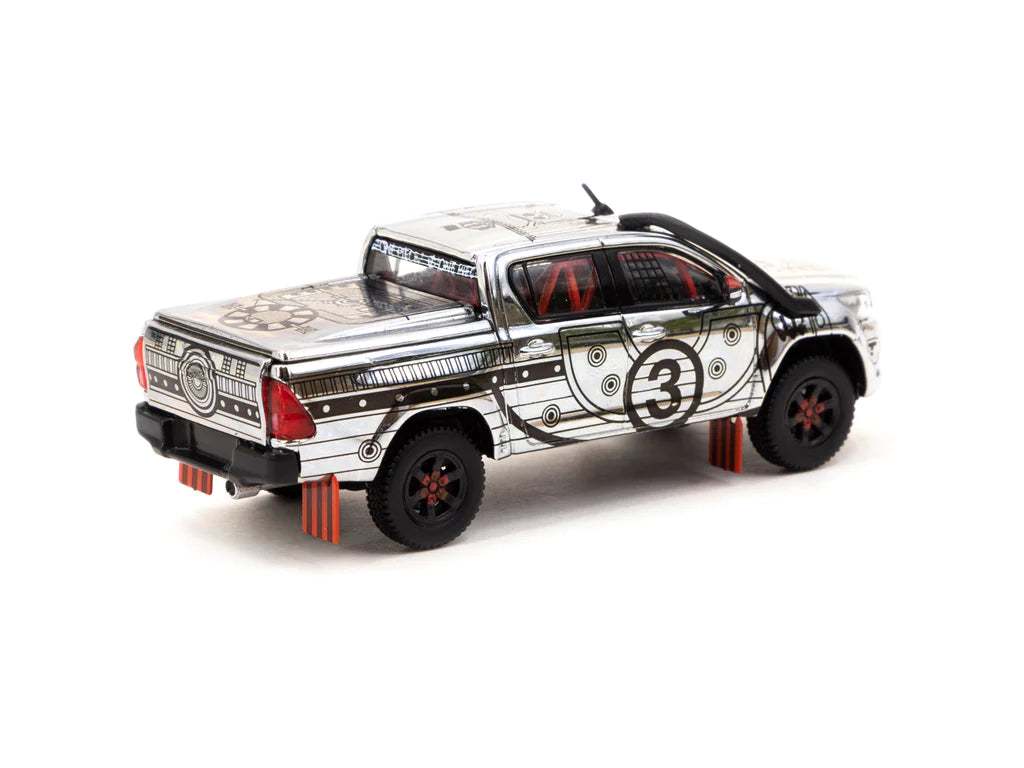 Tarmac Works 1:64 Thousand Sunny Toyota Hilux w/ Oil Can