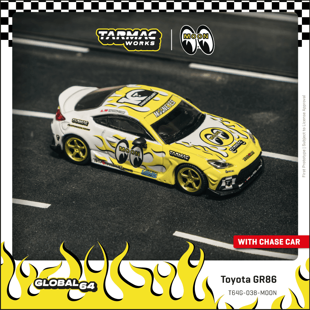 Tarmac Works 1:64 Toyota GR86 MOONEYES