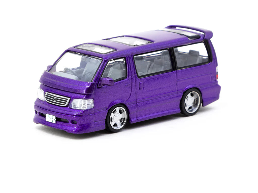 Tarmac Works 1:64 Toyota Hiace Wagon Custom Purple