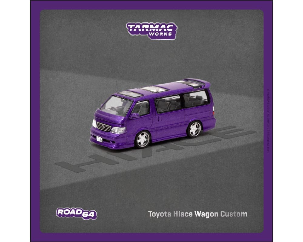 Tarmac Works 1:64 Toyota Hiace Wagon Custom Purple