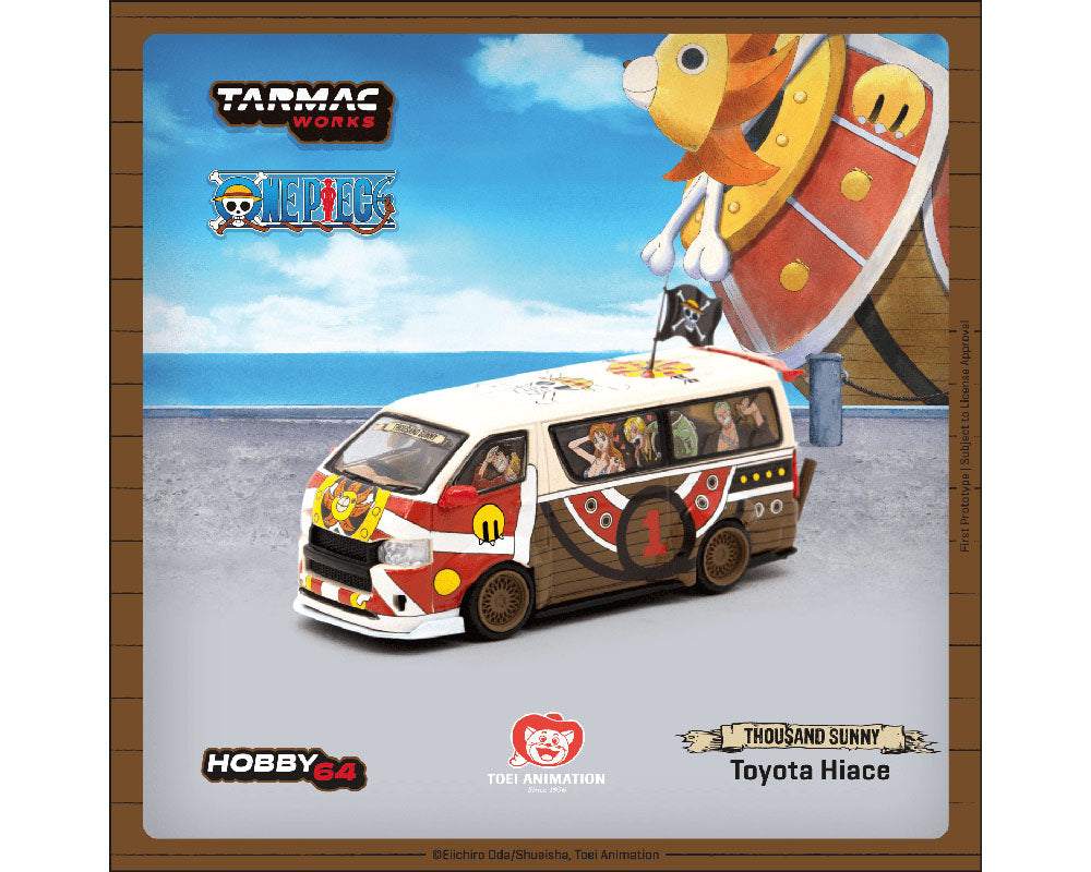 Tarmac Works 1:64 Toyota Hiace Widebody One Piece Thousand Sunny