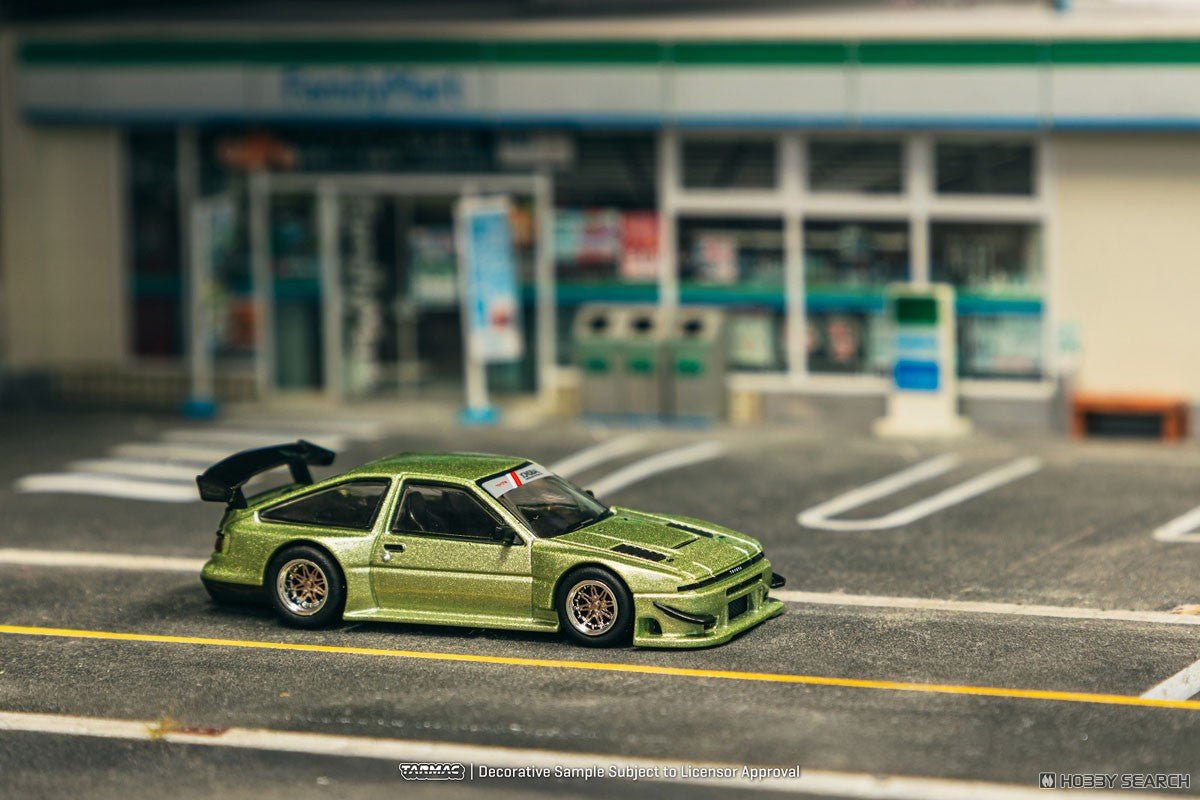 Tarmac Works 1:64 Toyota Sprinter Trueno AE86 Jonsibal Widebody Green