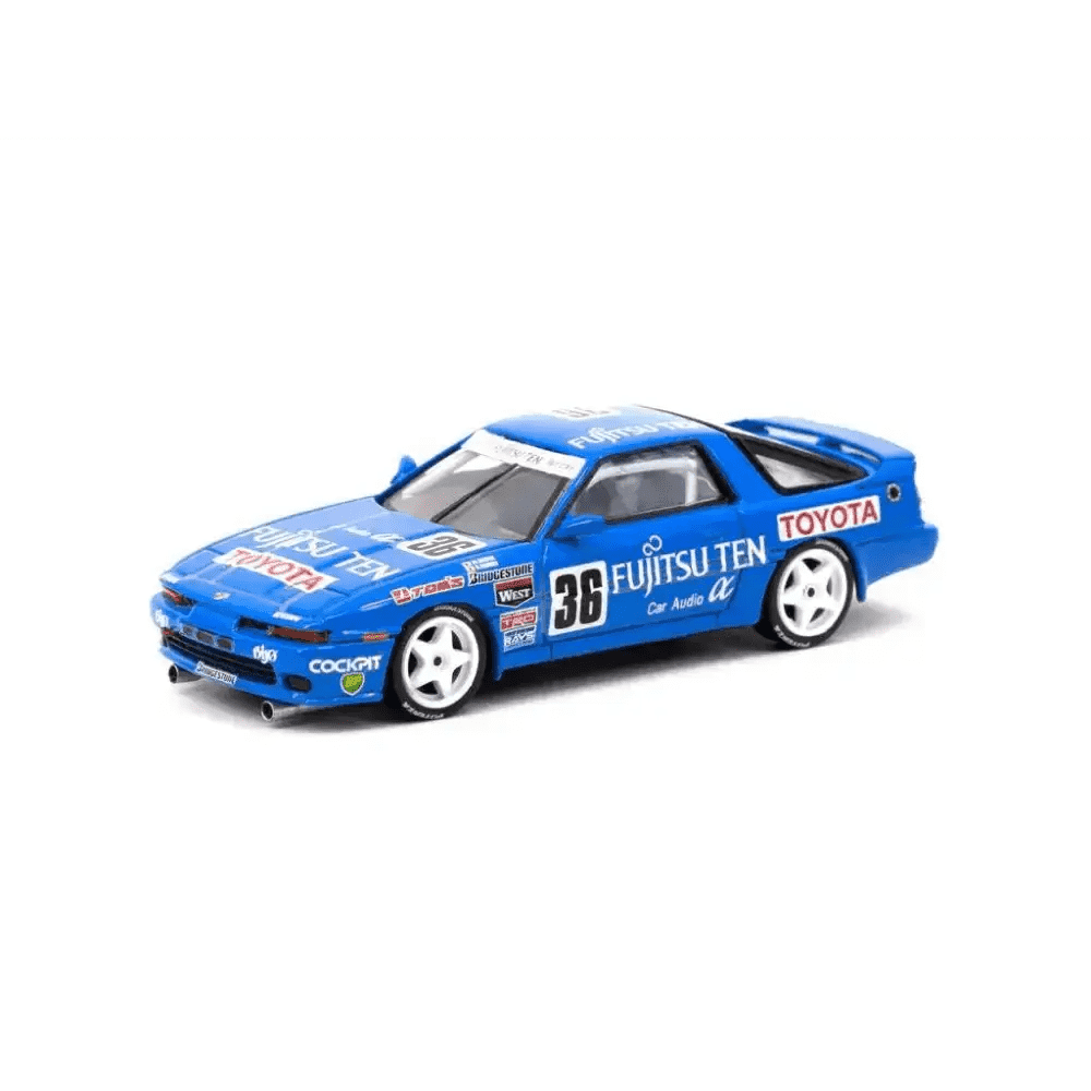 Tarmac Works 1:64 Toyota Supra MA70 JTC Fujitsu Ten