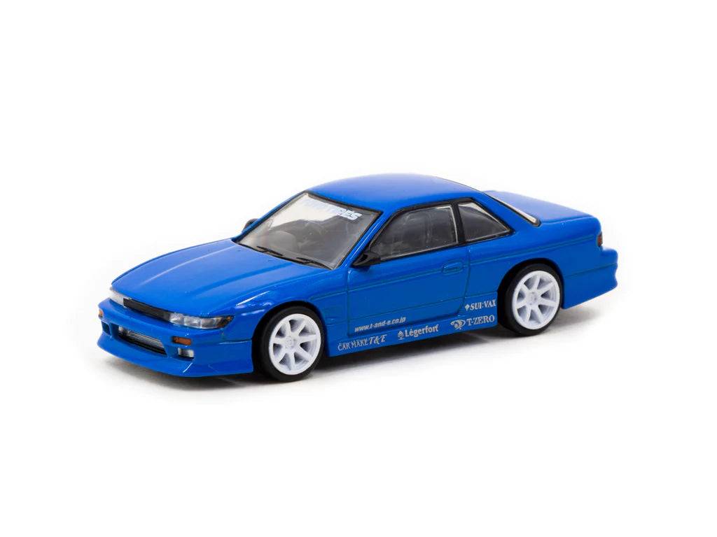 Tarmac Works 1:64 VERTEX Nissan Silvia S13 Blue Toyo Tyres