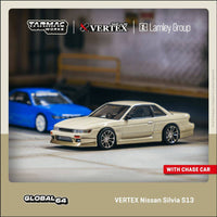 Thumbnail for PRE-ORDER Tarmac Works 1:64 VERTEX Nissan Silvia S13 White