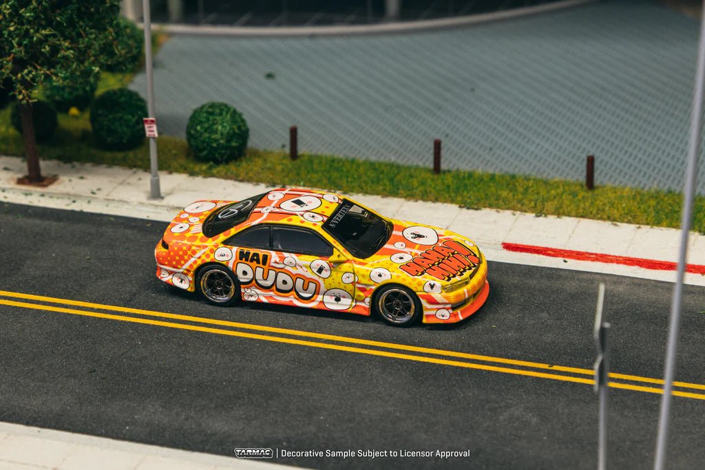 Tarmac Works 1:64 VERTEX Nissan Silvia S14 Hai Dudu - IMX Special Edition