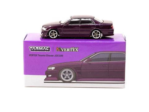 Tarmac Works 1:64 VERTEX Toyota Chaser JZX100 – Purple Metallic