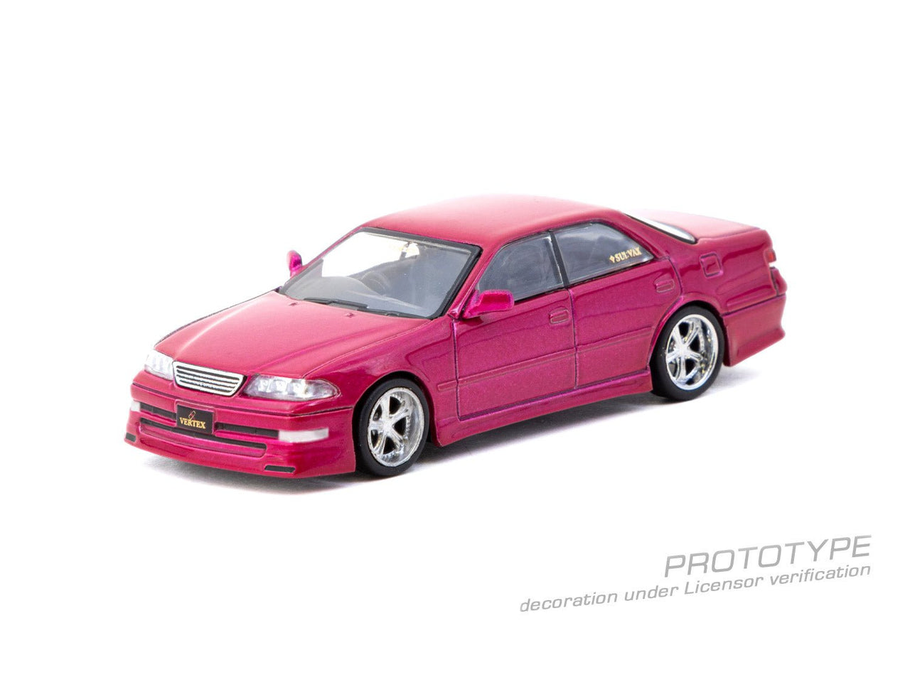 Tarmac Works 1:64 VERTEX Toyota Mark II JZX100, Red Metallic