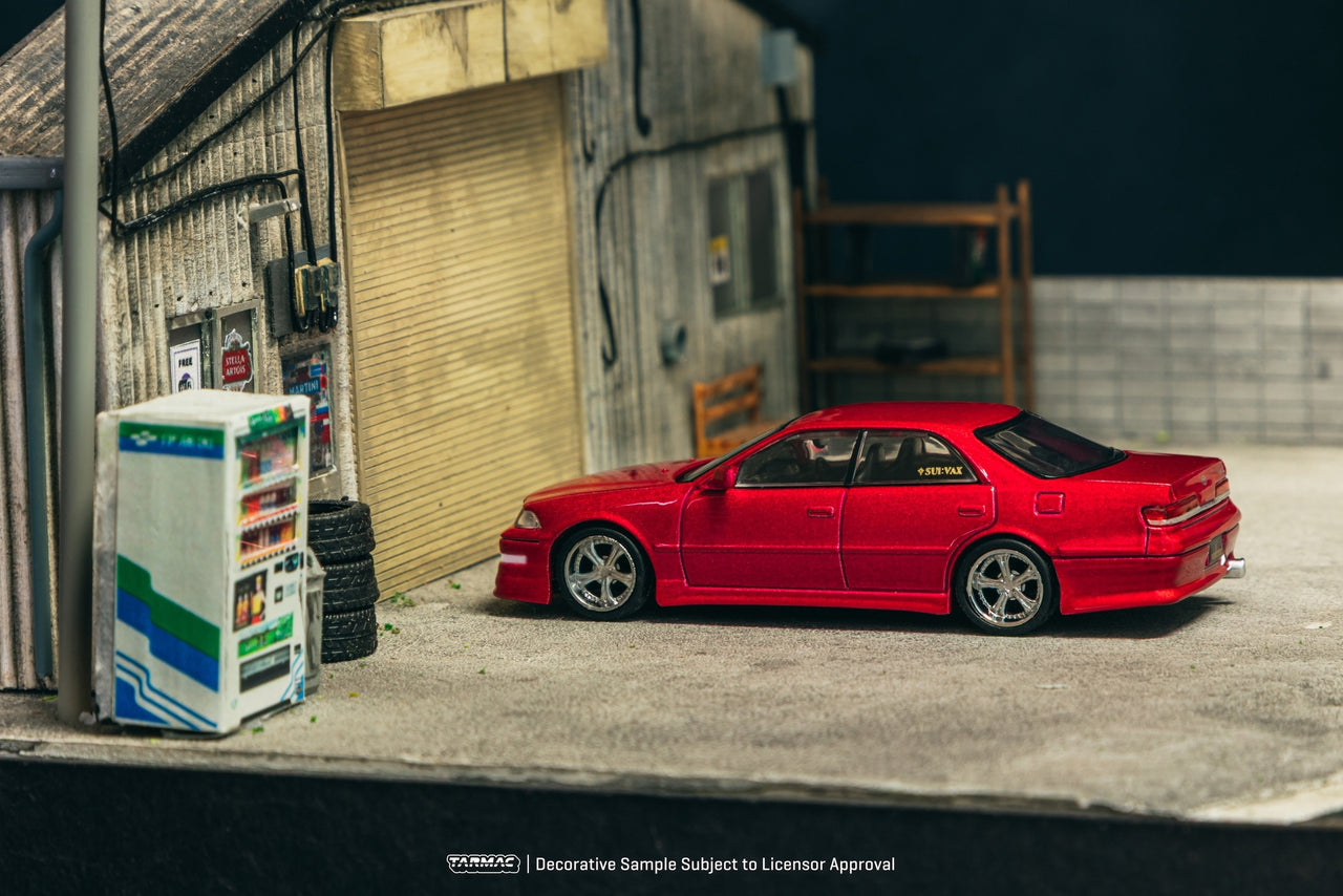 Tarmac Works 1:64 VERTEX Toyota Mark II JZX100, Red Metallic