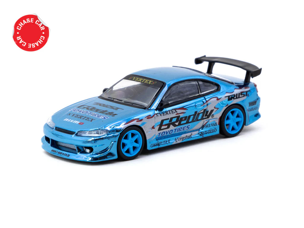 Tarmac Works 1:64 Vertex Nissan Silvia S15 GReddy Special Limited Edition CHASE