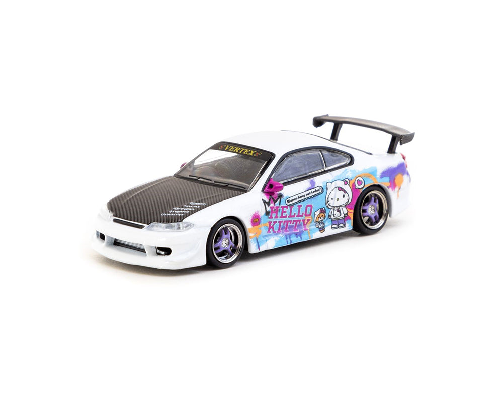 Tarmac Works 1:64 Vertex Nissan Silvia S15 Hello Kitty Special Limited Edition