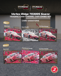 Thumbnail for Tarmac Works 1:64 Vertex Ridge TE3005 Soarer w/Trading Cards
