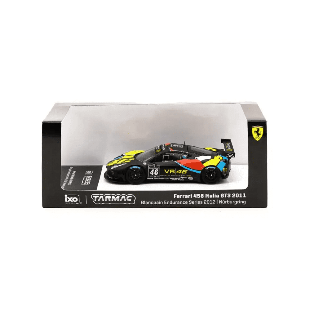 Tarmac Works IXO 1:64 Ferrari 458 Italia GT3 GT3 Blancpain Endurance Series 2012 Valentino Rossi