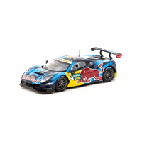 Thumbnail for Tarmac Works IXO 1:64 Ferrari 488 GT3 DTM 2021 Monza #30 Race 1 Winner RedBull