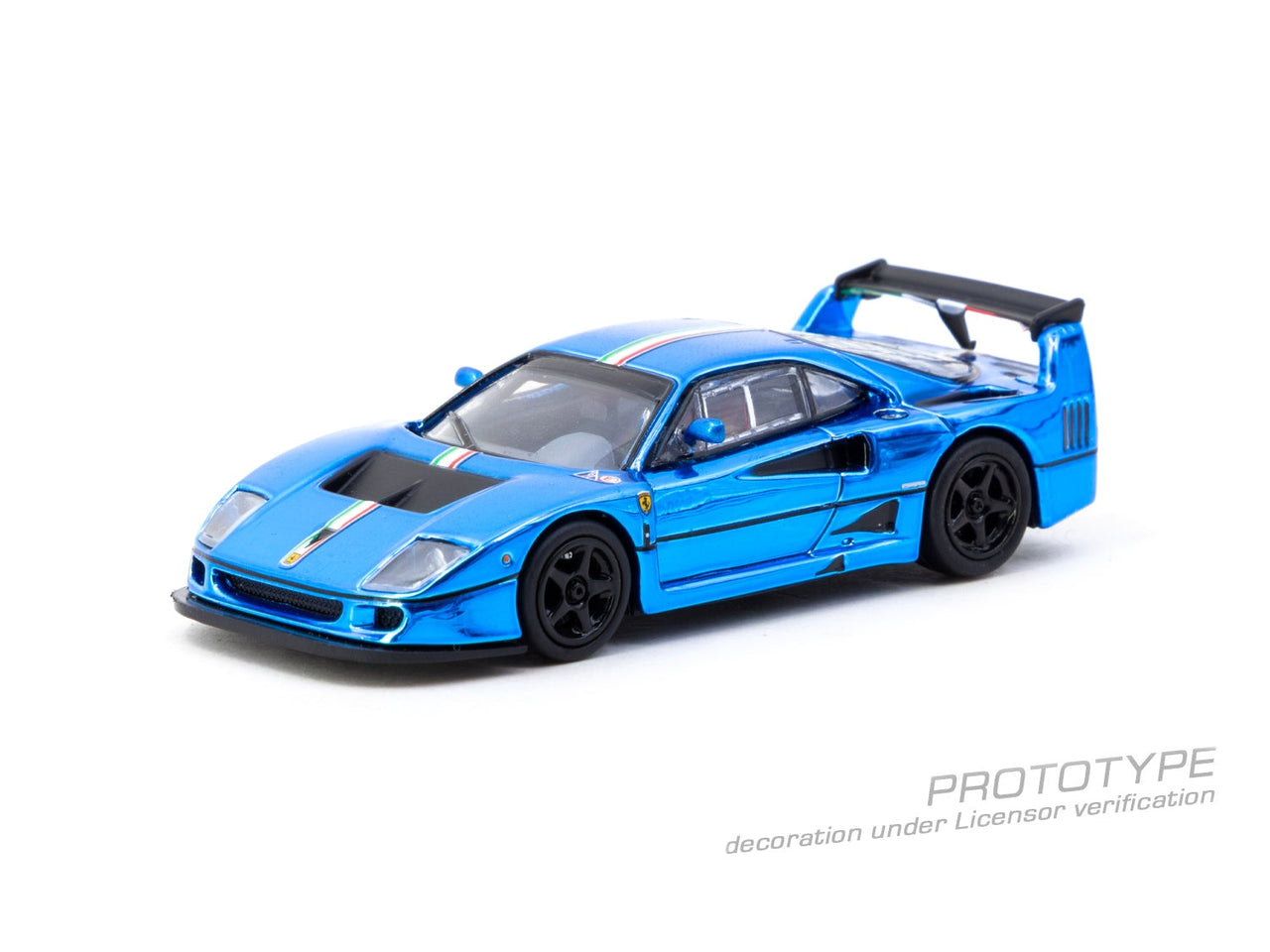 Tarmac Works x IXO 1:64 Ferrari F40 LM Chrome Blue