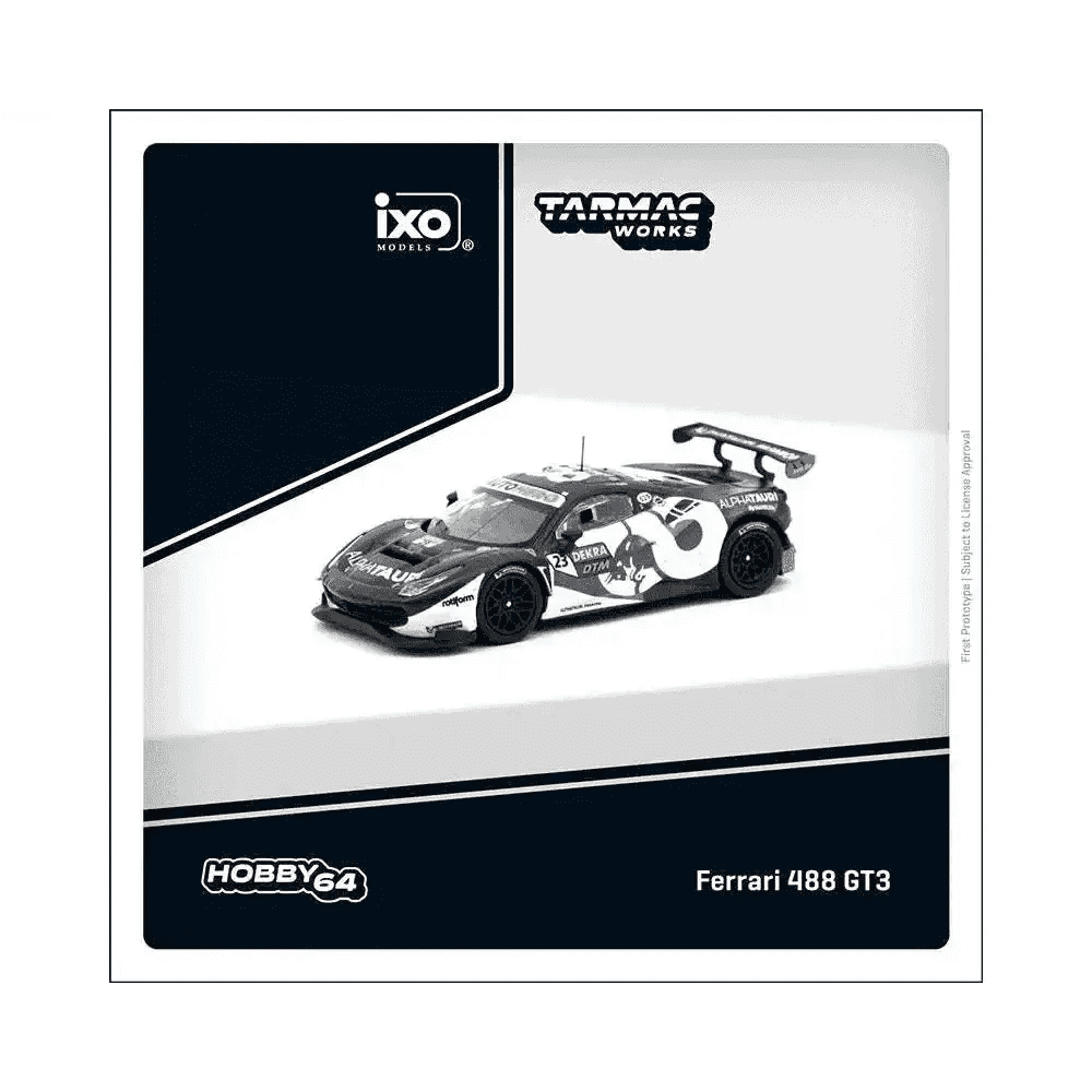 Tarmac Works x Ixo 1:64 Ferrari 488 GT3 DTM 2021 Nürburgring Race 2 Winner Alex Albon