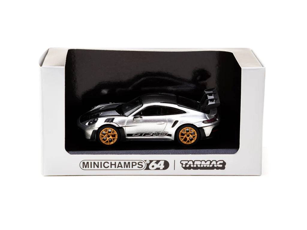 Tarmac Works x Minichamps 1:64 Porsche 911 992 GT3 RS GT Silver Metallic