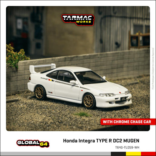 Tarmac works 1:64 Honda Integra TYPE 2 R DC2 Mugen White – Little