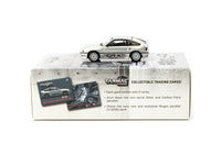 Thumbnail for Tarmac works 1:64 Mugen Honda CR-X PRO Ballade Sports SILVER w/ Trading Cards