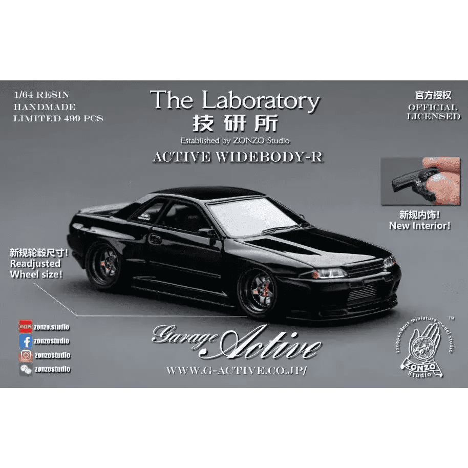The Laboratory 1:64 Garage Active Widebody R32 Pure Black