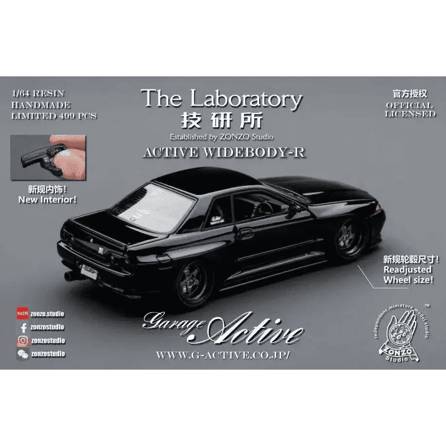 The Laboratory 1:64 Garage Active Widebody R32 Pure Black