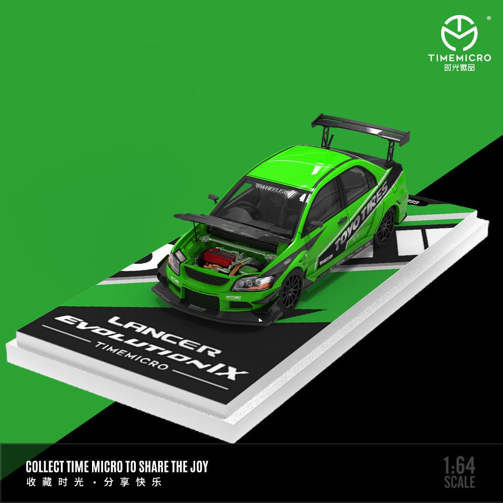 Time Micro 1:64 Mitsubishi Evolution IX Green Goblin