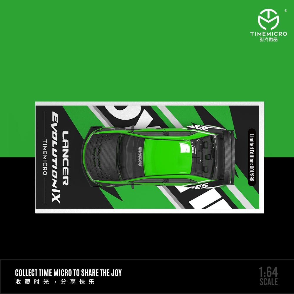 Time Micro 1:64 Mitsubishi Evolution IX Green Goblin