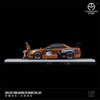 Thumbnail for PRE-ORDER Time Micro 1:64 Nissan R34 GTR Z Tune NFS Inspired w/Figure