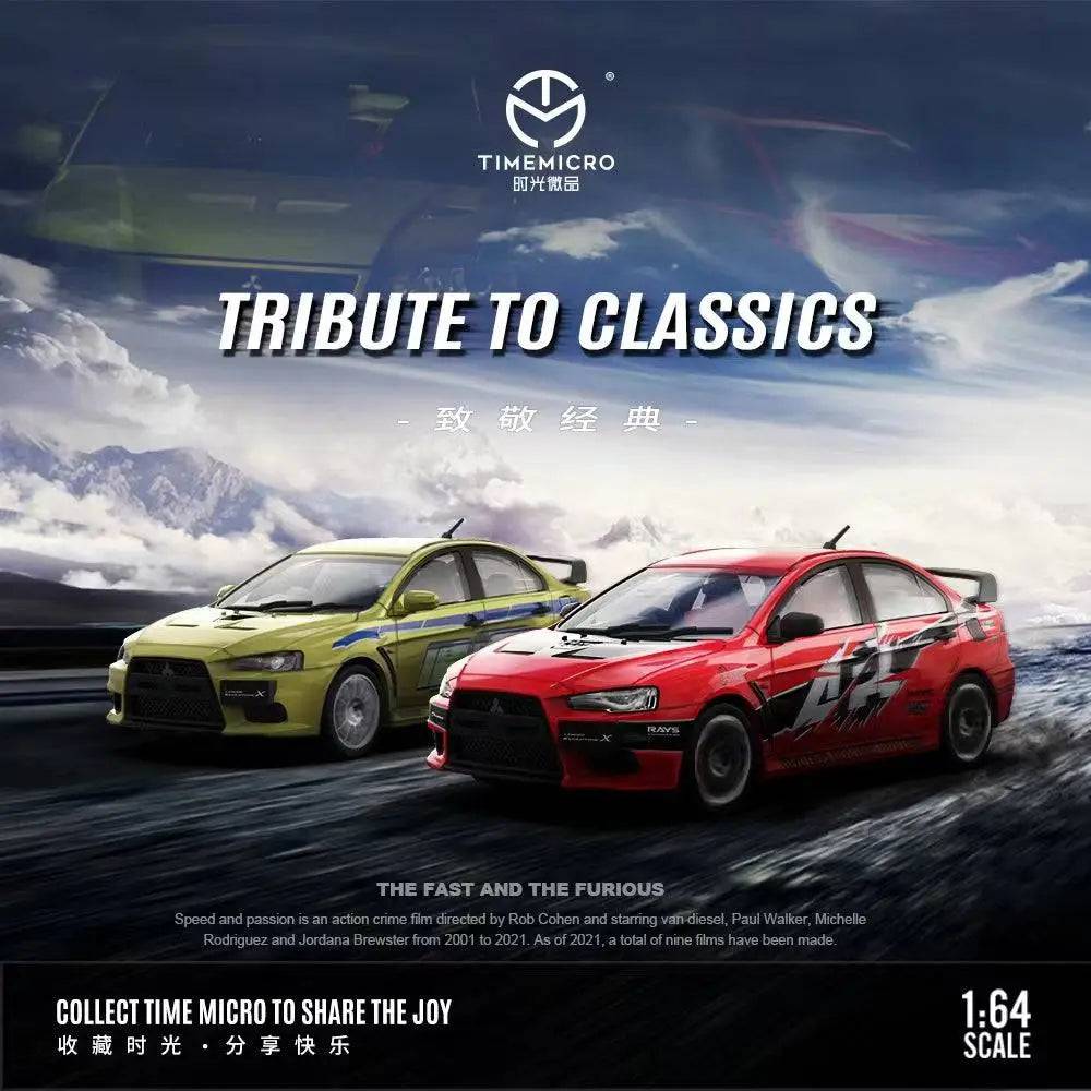 Time Micro 1:64 Tribute To Classics Mitsubishi EVOX – Little Luca's Toys