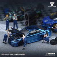 Thumbnail for Time Top 1:64 Nissan Skyline GT-R R34 Full Carbon Blue