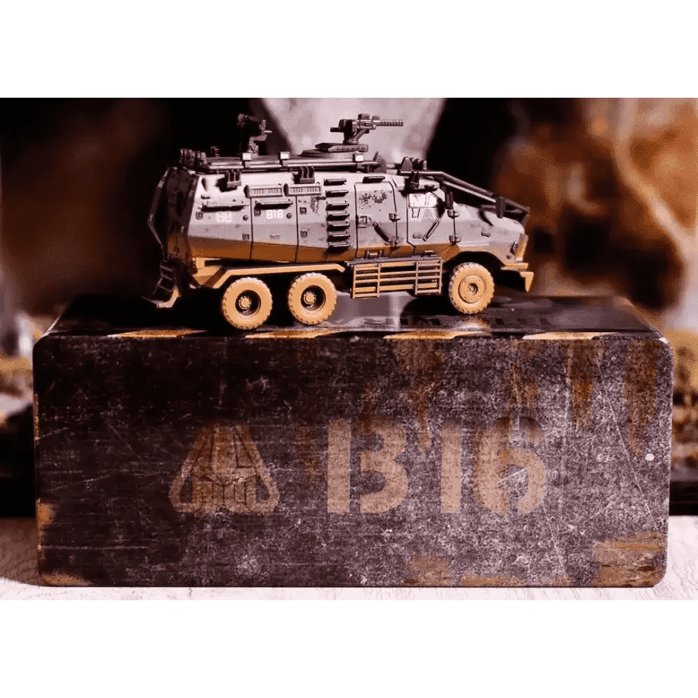 Tiny 1:72 Warriors of Future Armoured Vehicle Mud Weathered B16 MRAP Special Edition