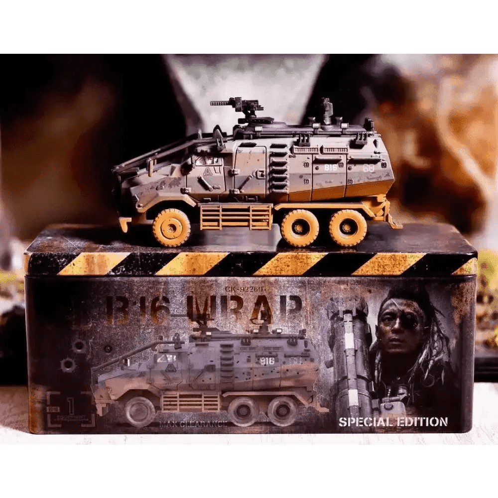 Tiny 1:72 Warriors of Future Armoured Vehicle Mud Weathered B16 MRAP Special Edition