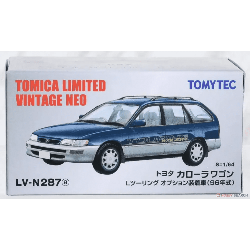 Tomica Limited Vintage LV-N287A Toyota Corolla Wagon L Touring Blue/silver
