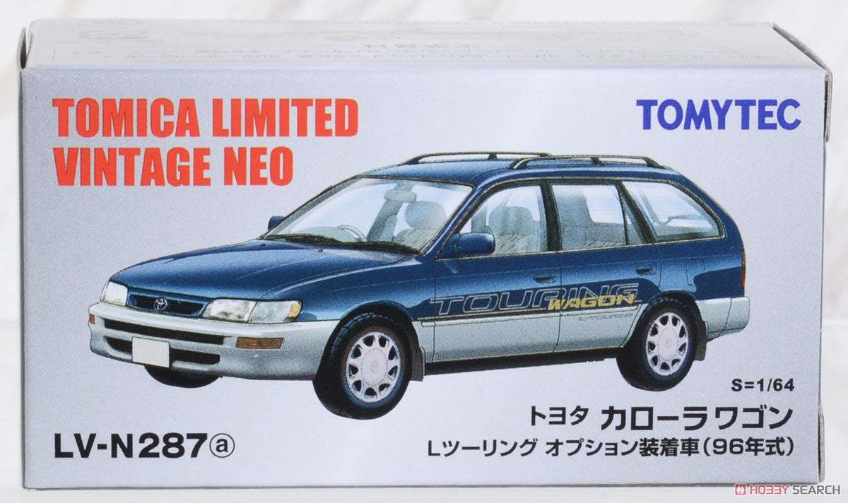 Tomica Limited Vintage LV-N287A Toyota Corolla Wagon L Touring Blue/silver