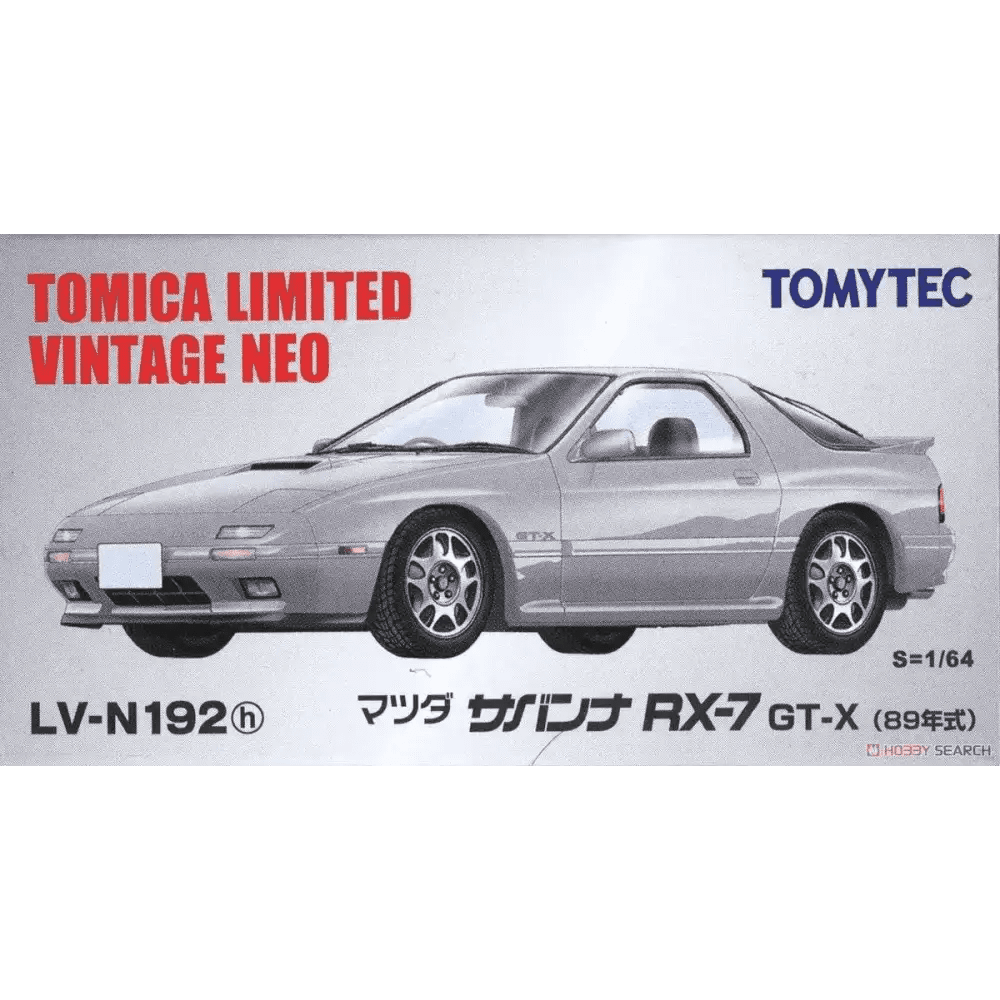 Tomica Limited Vintage Neo LV-N192h Mazda Savanna RX-7 GT-X Winning Silver M 1989