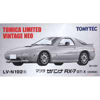 Thumbnail for Tomica Limited Vintage Neo LV-N192h Mazda Savanna RX-7 GT-X Winning Silver M 1989