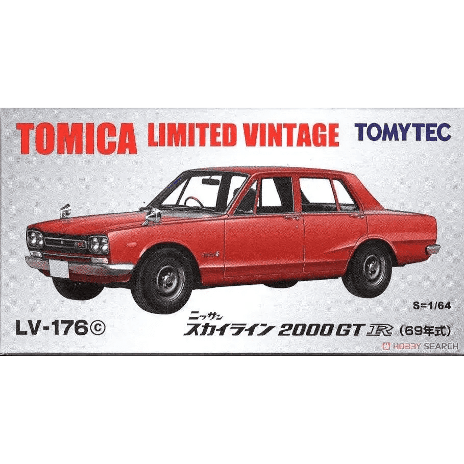 Tomica Limited Vintage TLV-176c Nissan Skyline 2000GT-R Red 1969