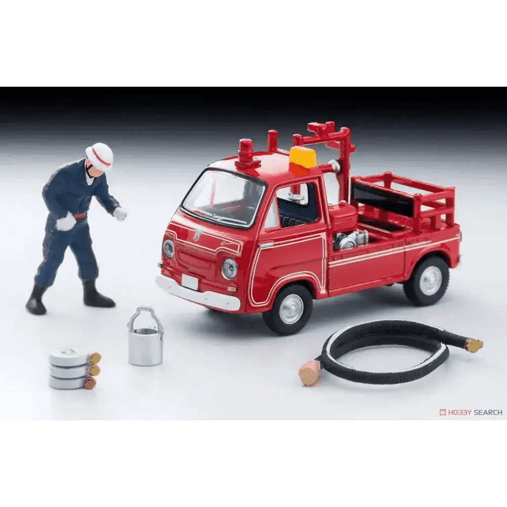 Tomica Limited Vintage TLV-68c Subaru Sambar Pump Fire Engine w/Figure