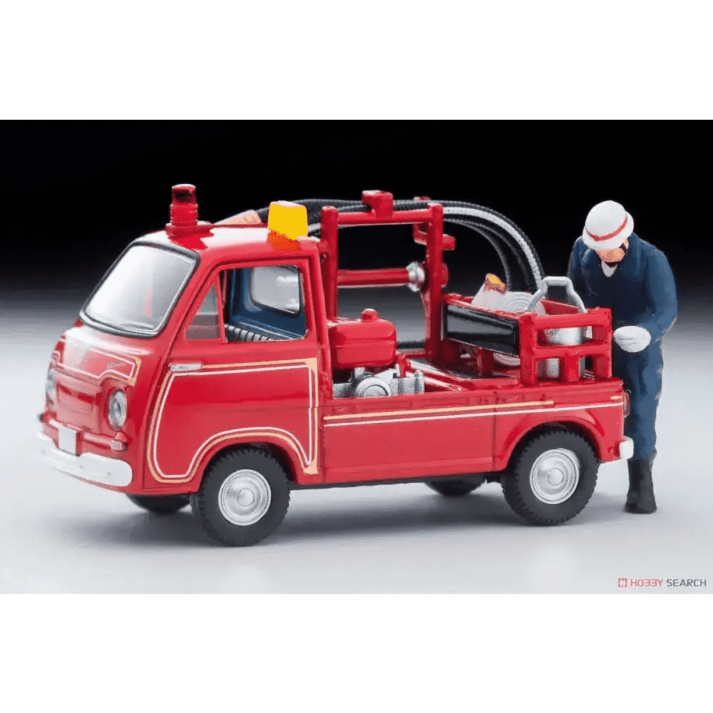 Tomica Limited Vintage TLV-68c Subaru Sambar Pump Fire Engine w/Figure