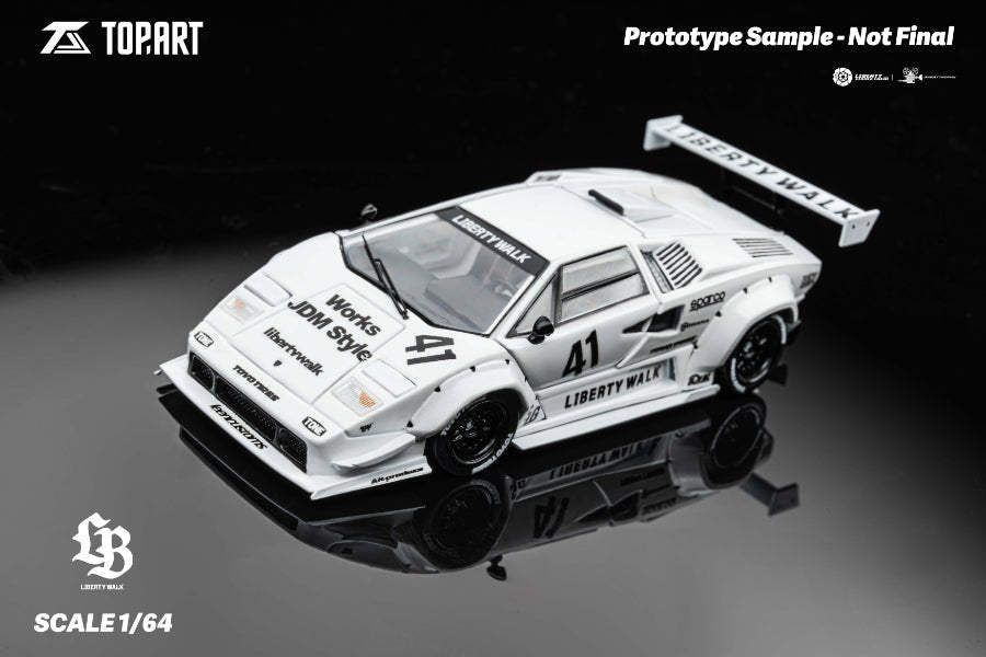 Top Art 1:64 LBWK Countach White #41
