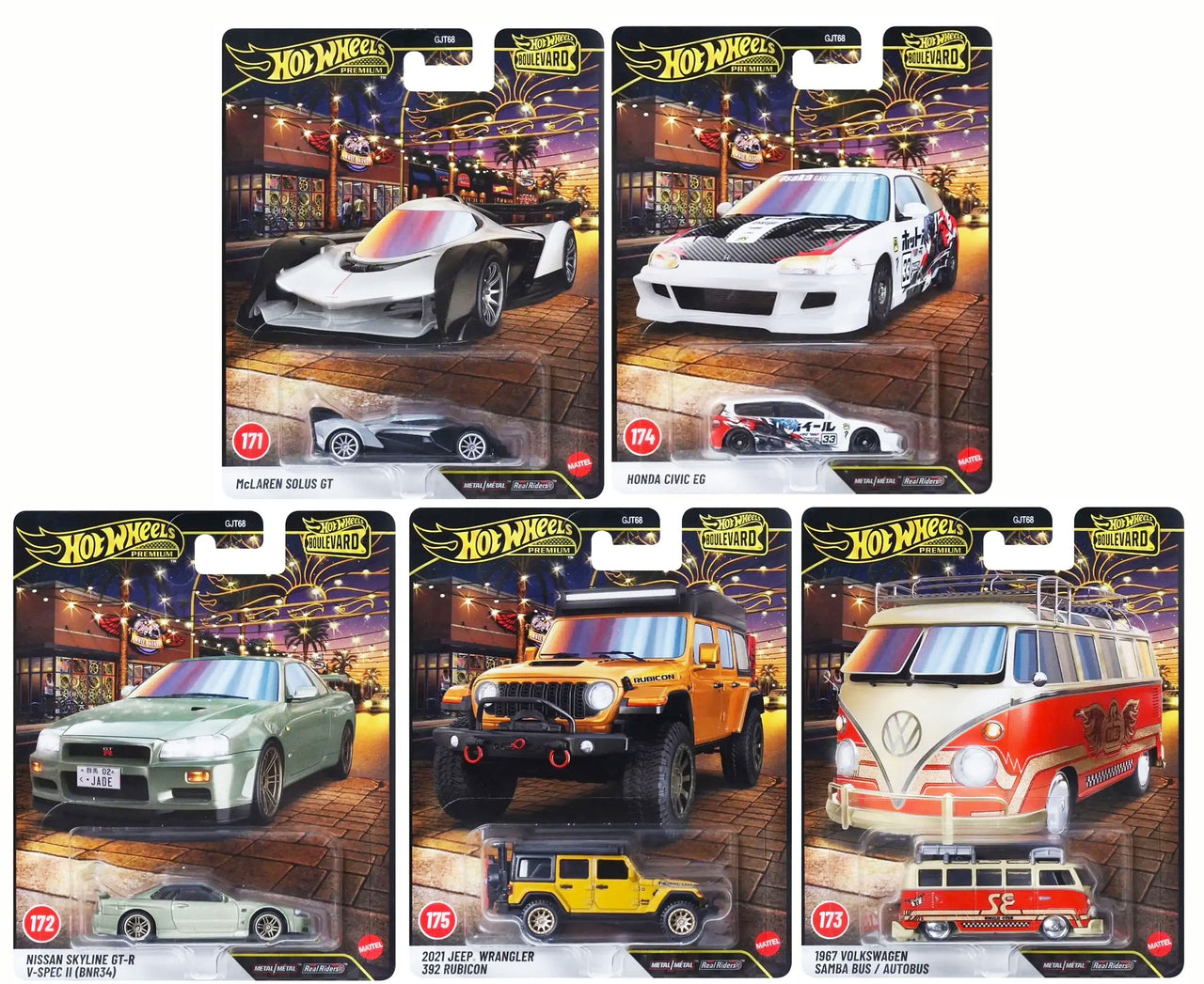 (PRE-ORDER) Hot Wheels Premium 1:64 Boulevard 2027 Mix 2 Complete Set 1-5