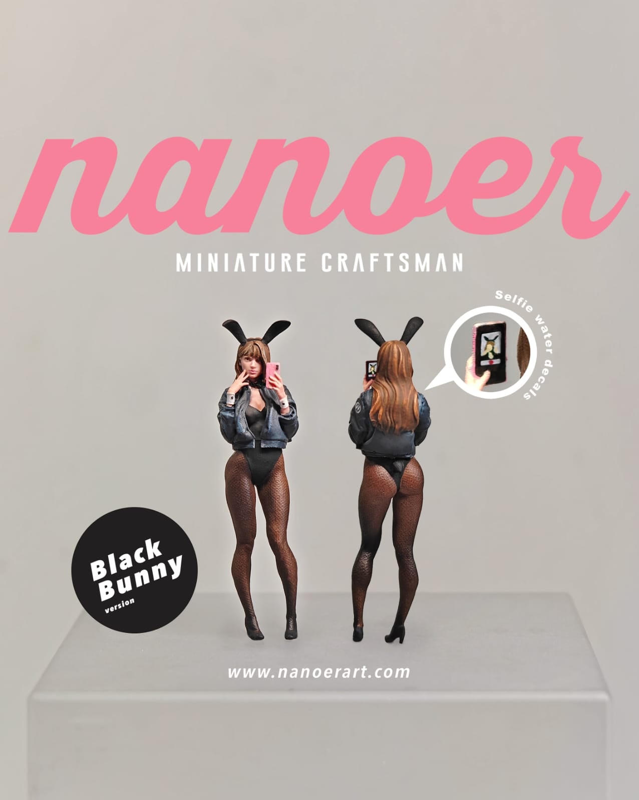 Nanoer 1:64 Series 13 Bunny Girl Black Bunny