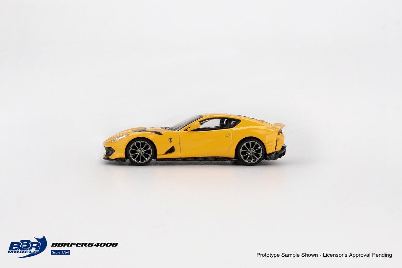 PRE-ORDER BBR Models 1:64 Ferrari 812 Competitizone Giallo Modena